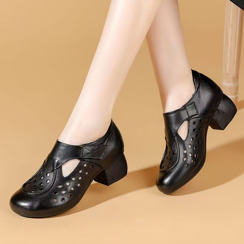 Women's Summer New Leather Hol - Casual Sandal Leather ulasan dan harga