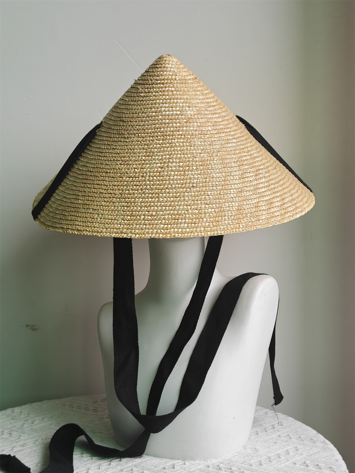 Asian Conical Hat Wide Brim Su - Bucket Hat Straw ulasan dan harga
