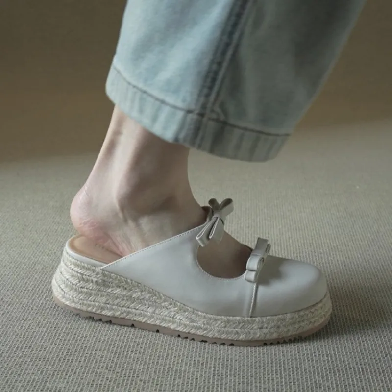Metallic Mary Jane Mules for W - Espadrille Slip On ulasan dan harga