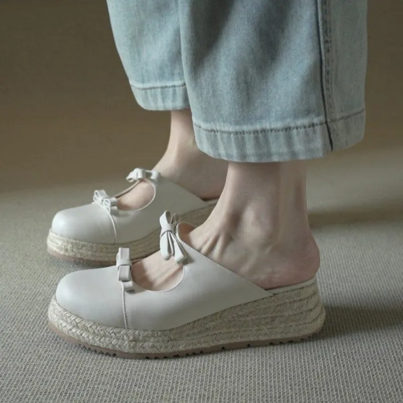 Metallic Mary Jane Mules for W - Espadrille Slip On ulasan dan harga