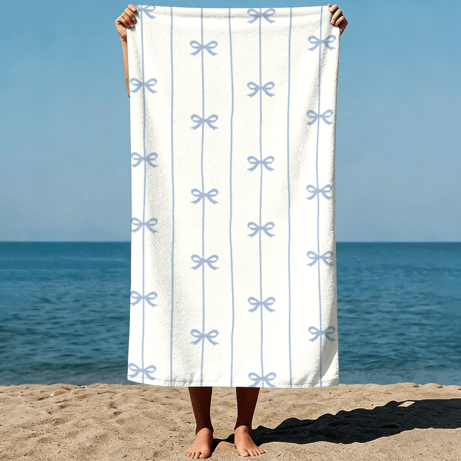 1pc Summer Beach Towel Blue Ri - Beach Towel Large ulasan dan harga