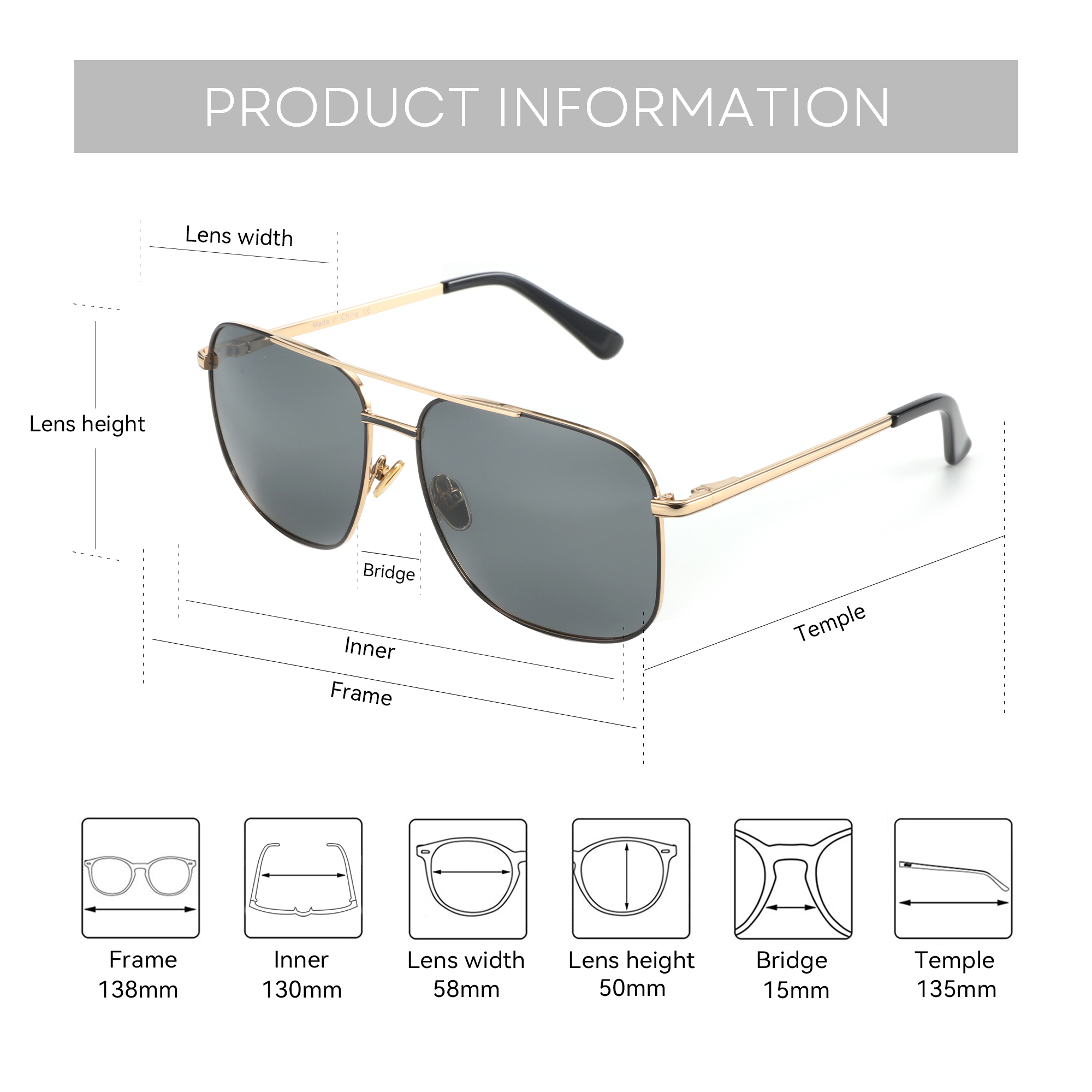 BLUEMOKY Aviator Polarized Pre - Sunglasses Aviator Polarized ulasan dan harga