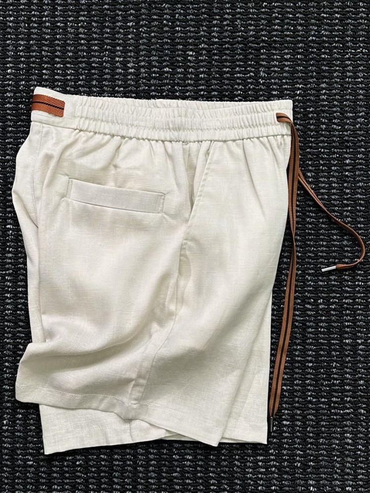Leisure Male Drawstring Elasti - Short Linen Drawstring ulasan dan harga
