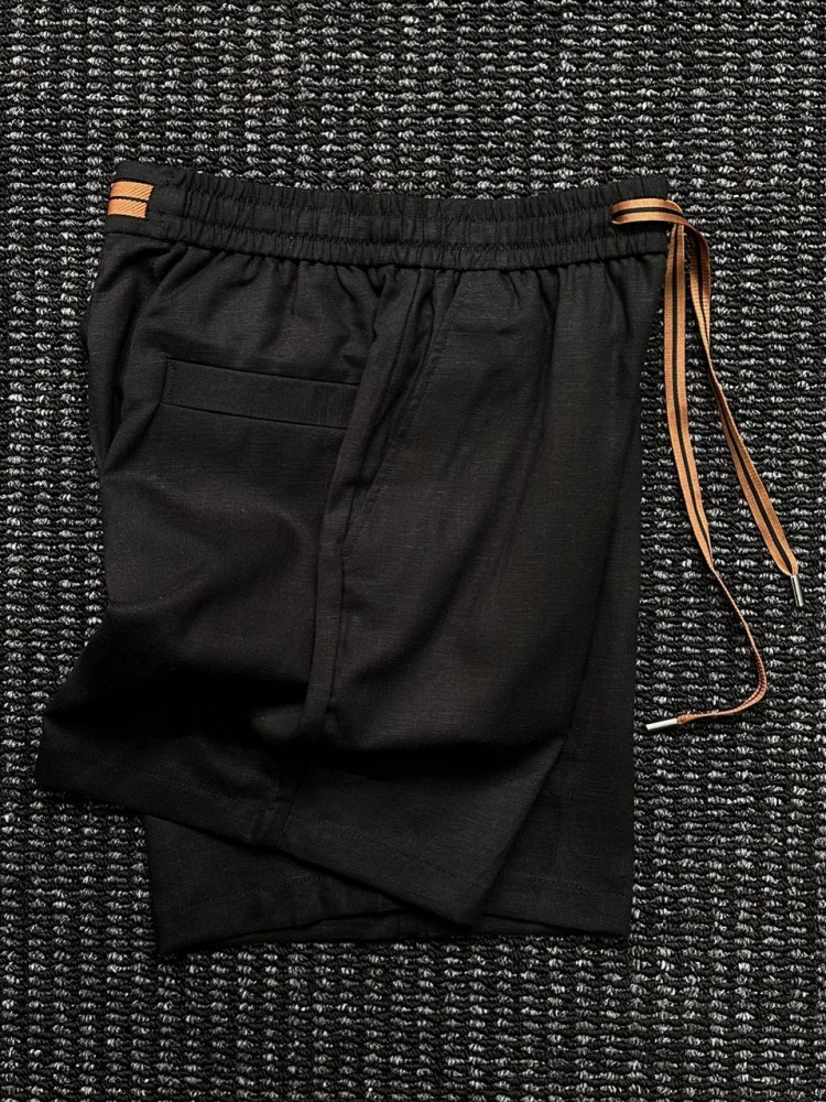 Leisure Male Drawstring Elasti - Short Linen Drawstring ulasan dan harga