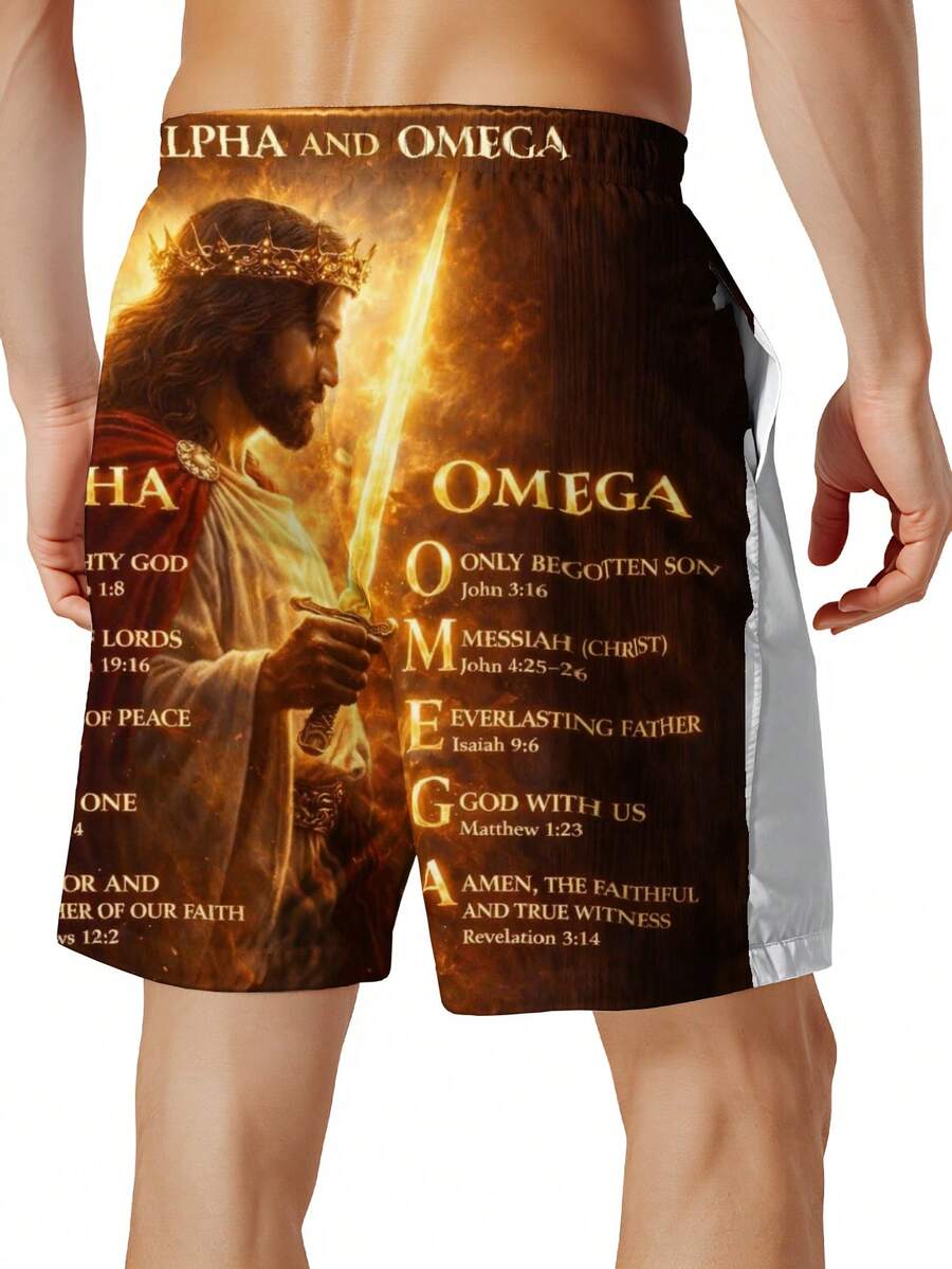 Alpha Jesus Christ Religious S - Swim Trunk Quick Dry ulasan dan harga