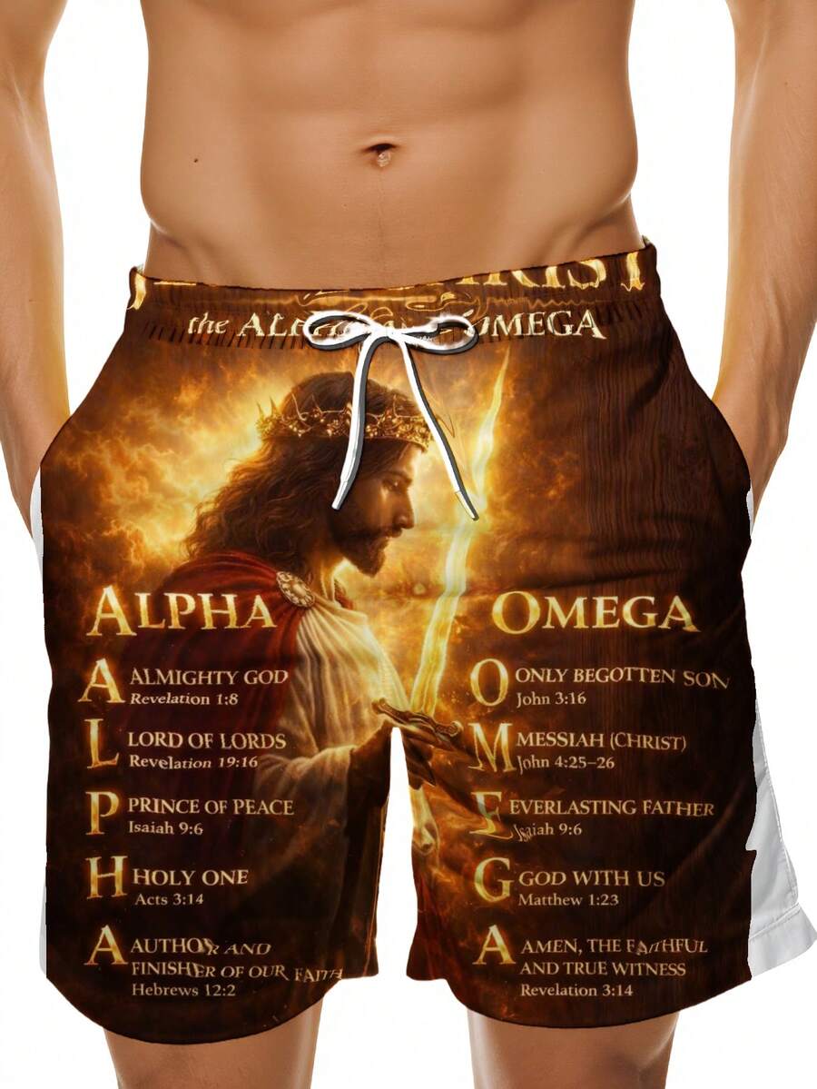 Alpha Jesus Christ Religious S - Swim Trunk Quick Dry ulasan dan harga