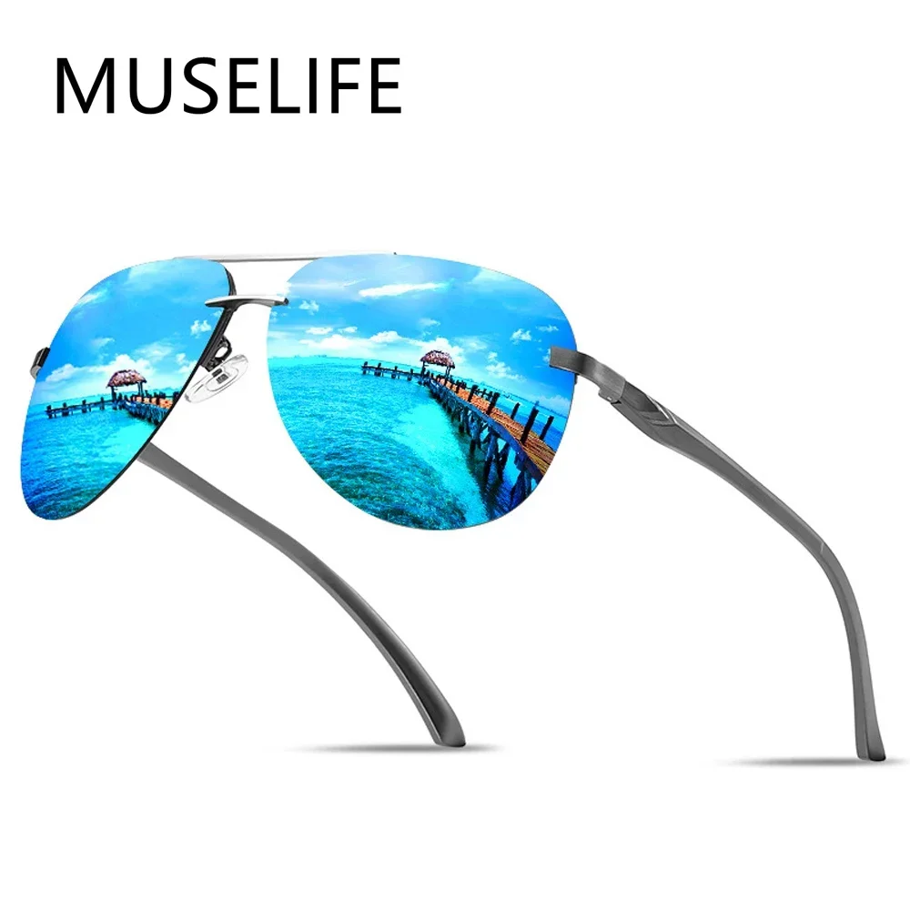 New Polarized Men Sunglasses C - Sunglasses Aviator Polarized ulasan dan harga