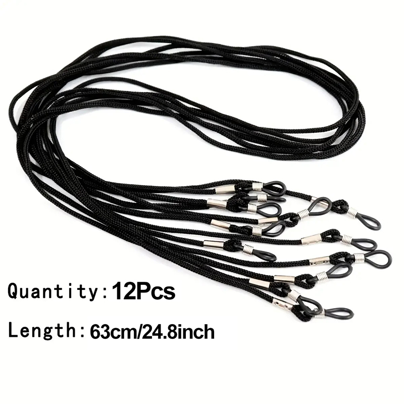 12Pcs Adjustable Nylon Eyeglas - Sunglass Retainer Cord ulasan dan harga